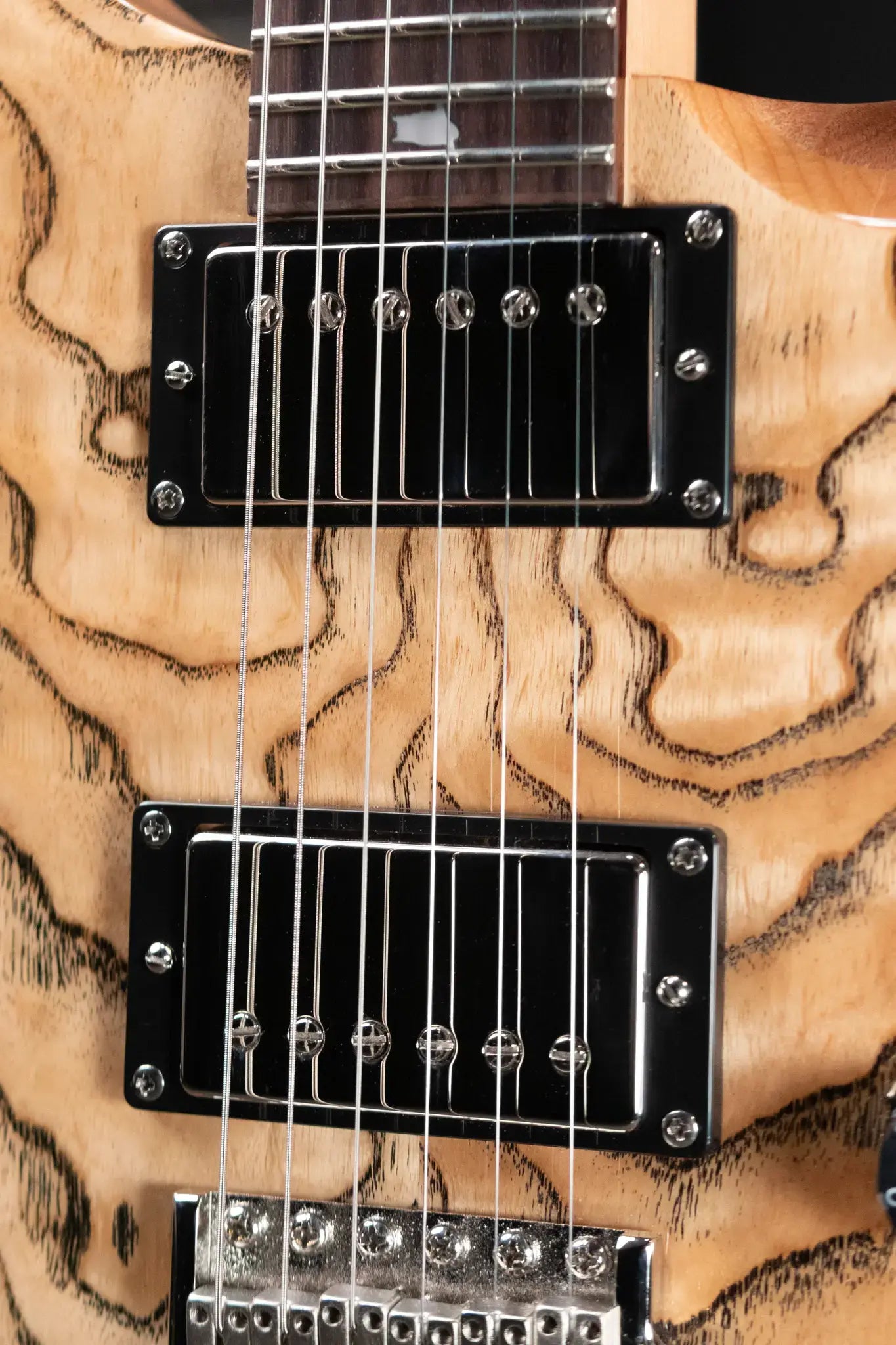 PRS Limited Edition SE Exotic Custom 24 Electric Guitar - Burled Ash with Upgraded Pickups with Gig Bag - Used