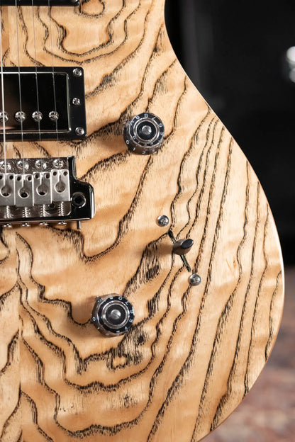 PRS Limited Edition SE Exotic Custom 24 Electric Guitar - Burled Ash with Upgraded Pickups with Gig Bag - Used
