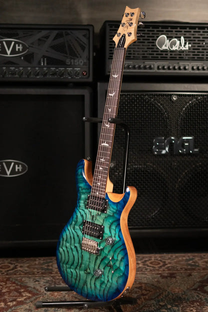 PRS Limited Edition SE Exotic Custom 24 Electric Guitar - Lake Blue with Gig Bag