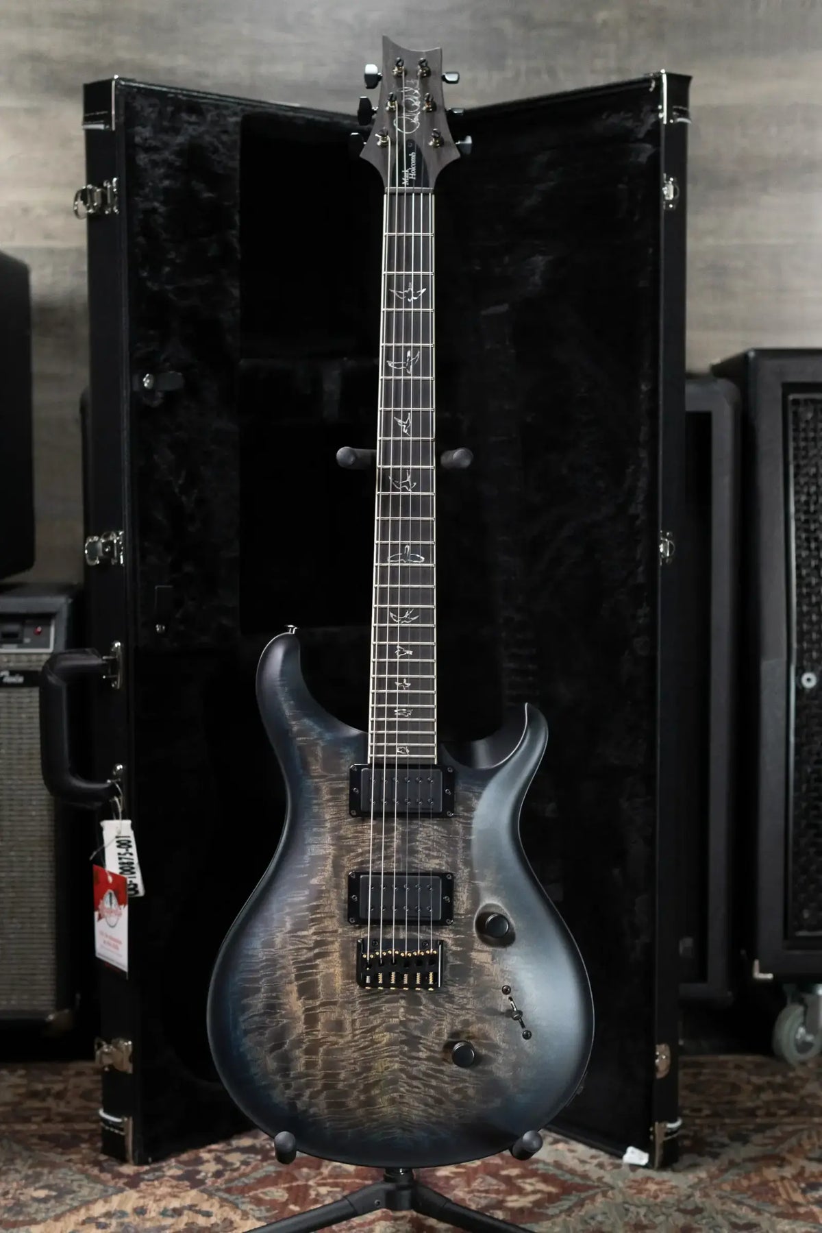 PRS Mark Holcomb Signature Electric Guitar - Blue Wraparound Burst with Hardshell Case - Used