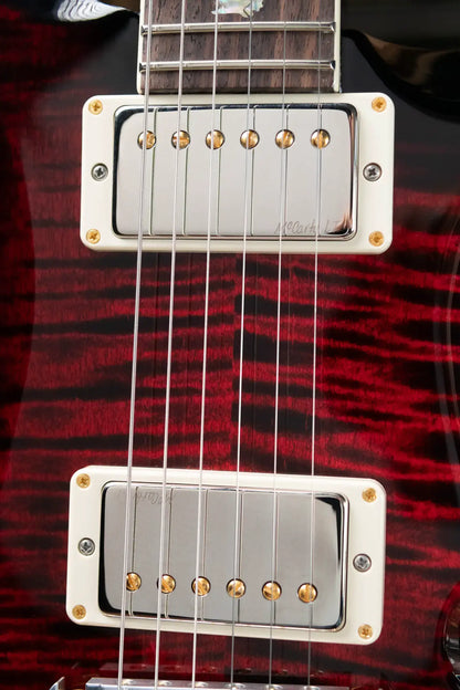 PRS McCarty Flame Maple 10 Top Fire Red Wrap Smokeburst with Hardshell Case 674df201caa31