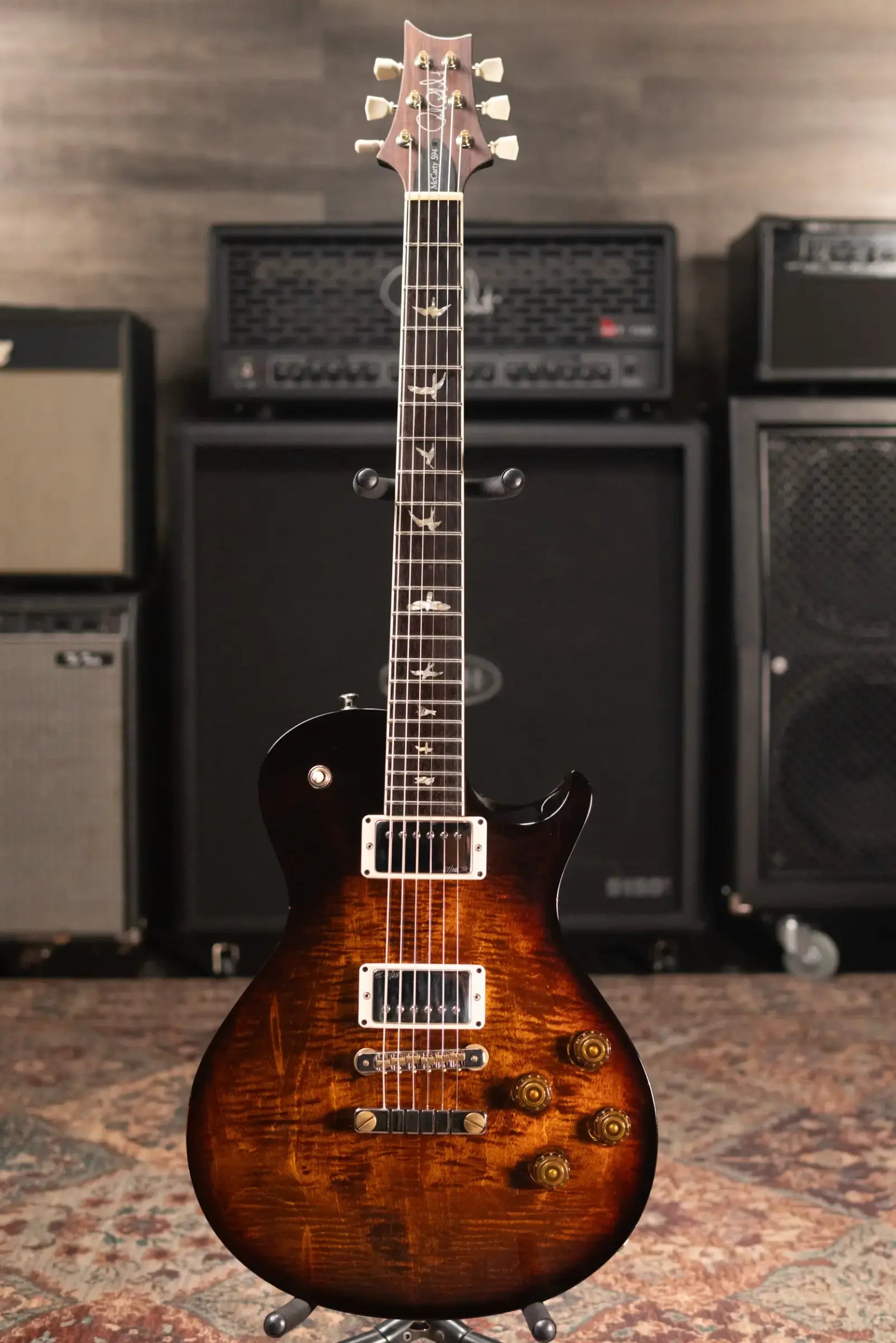 PRS McCarty 594 Singlecut Electric Guitar - Black Gold Wraparound Burst with Hardshell Case - Used