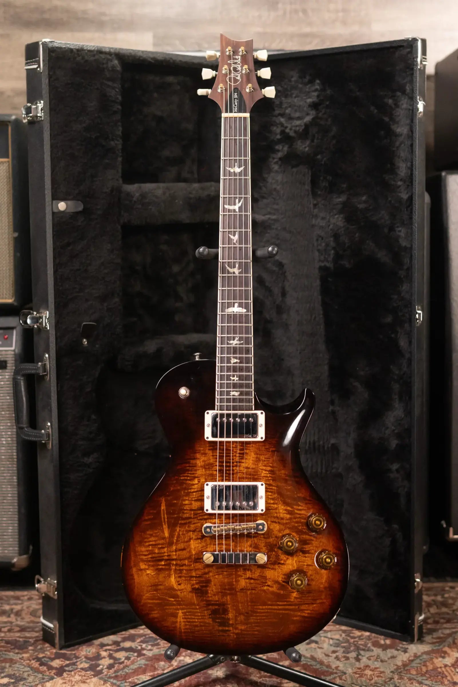 PRS McCarty 594 Singlecut Electric Guitar - Black Gold Wraparound Burst with Hardshell Case - Used