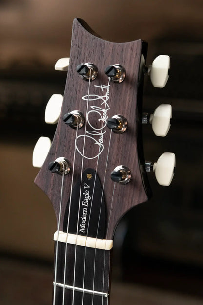 PRS Modern Eagle V Flame Maple 10-Top Electric Guitar - Cobalt Smokeburst with Hardshell Case
