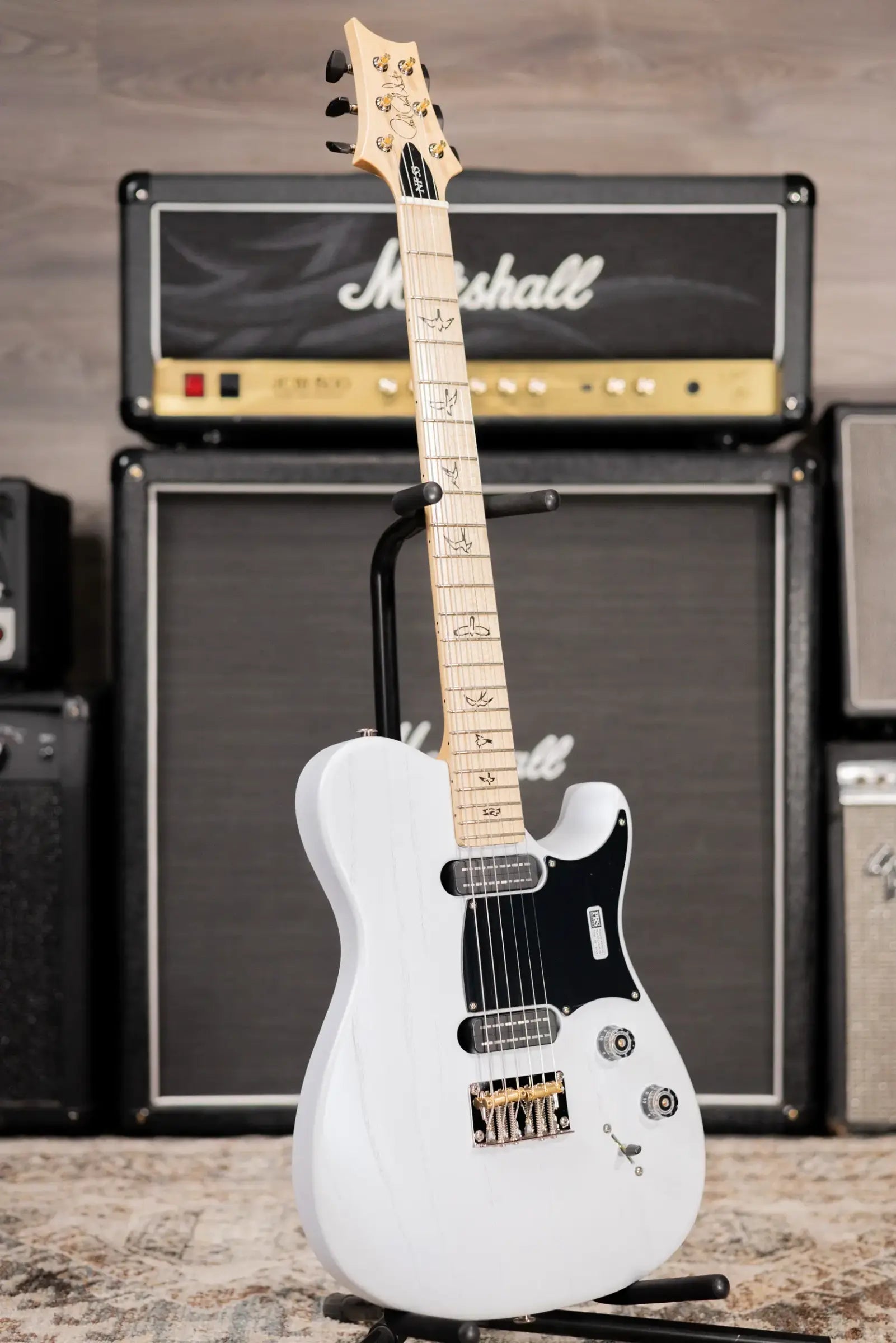 PRS NF 53 Satin Electric Guitar - Pearl White with Gig Bag