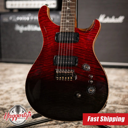 PRS Paul Reed Smith Custom 24-08 Mango Limited Edition Electric Guitar - Fire Red Gray/Black Fade with Hardshell Case
