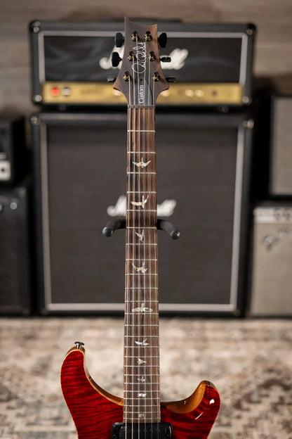 PRS Paul Reed Smith Custom 24-08 Mango Limited Edition Electric Guitar - Fire Red Gray/Black Fade with Hardshell Case