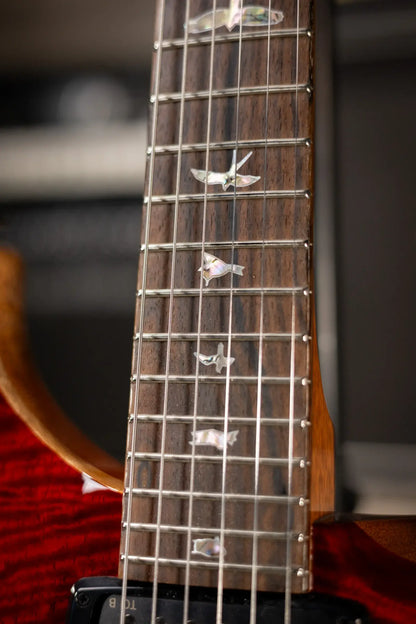 PRS Paul Reed Smith Custom 24-08 Mango Limited Edition Electric Guitar - Fire Red Gray/Black Fade with Hardshell Case