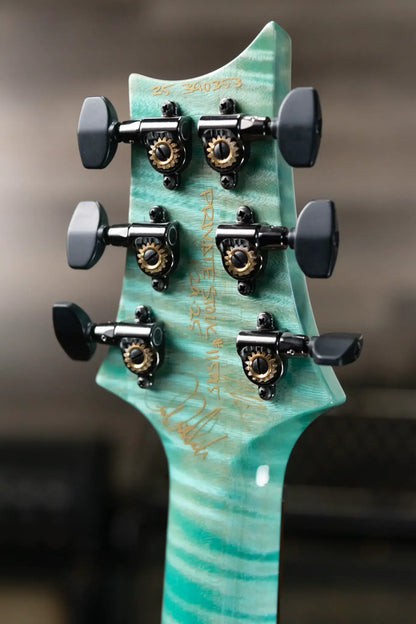 PRS Private Stock Custom 24-08 Semi-Hollow Electric Guitar - Bahamian Blue Glow with Hardshell Case