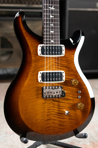 PRS S2 Custom 24-08 Electric Guitar - Black Amber with Gig Bag