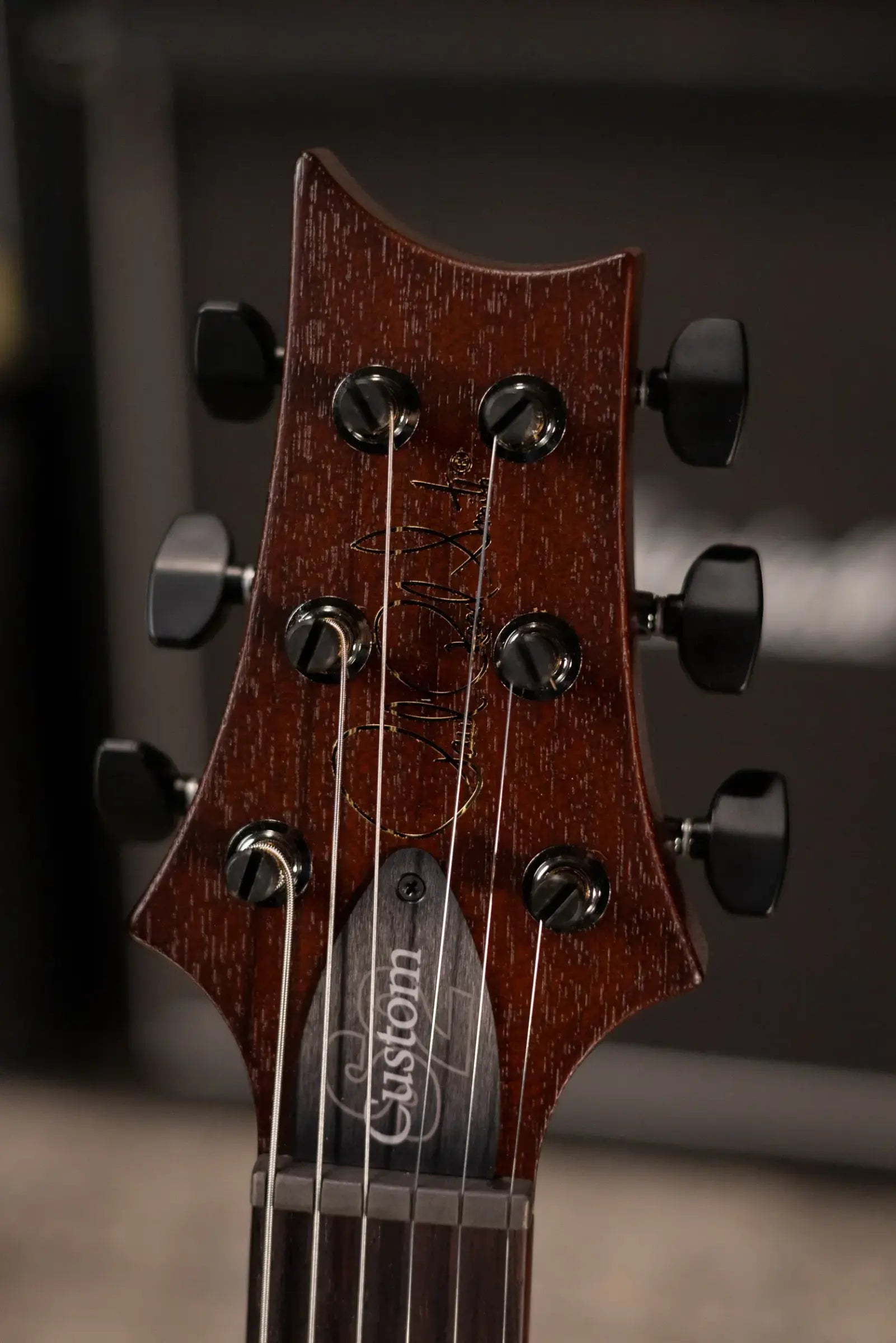 PRS S2 LTD Edition Custom 24-08 Poplar Burl Top Electric Guitar - Satin Black Gold Burst with Gig Bag