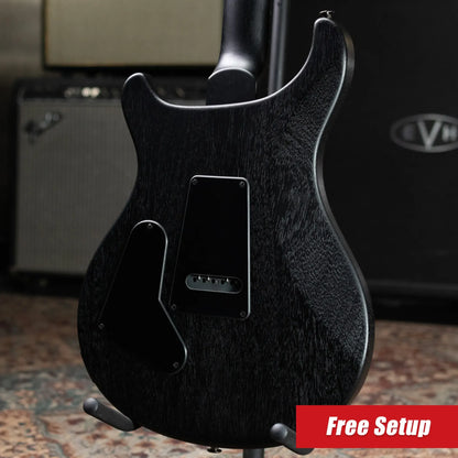 PRS S2 LTD Edition Custom 24-08 Poplar Burl Top Electric Guitar - Satin Charcoal Burst with Gig Bag