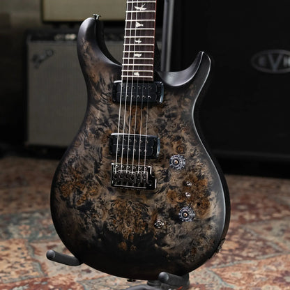 PRS S2 LTD Edition Custom 24-08 Poplar Burl Top Electric Guitar - Satin Charcoal Burst with Gig Bag
