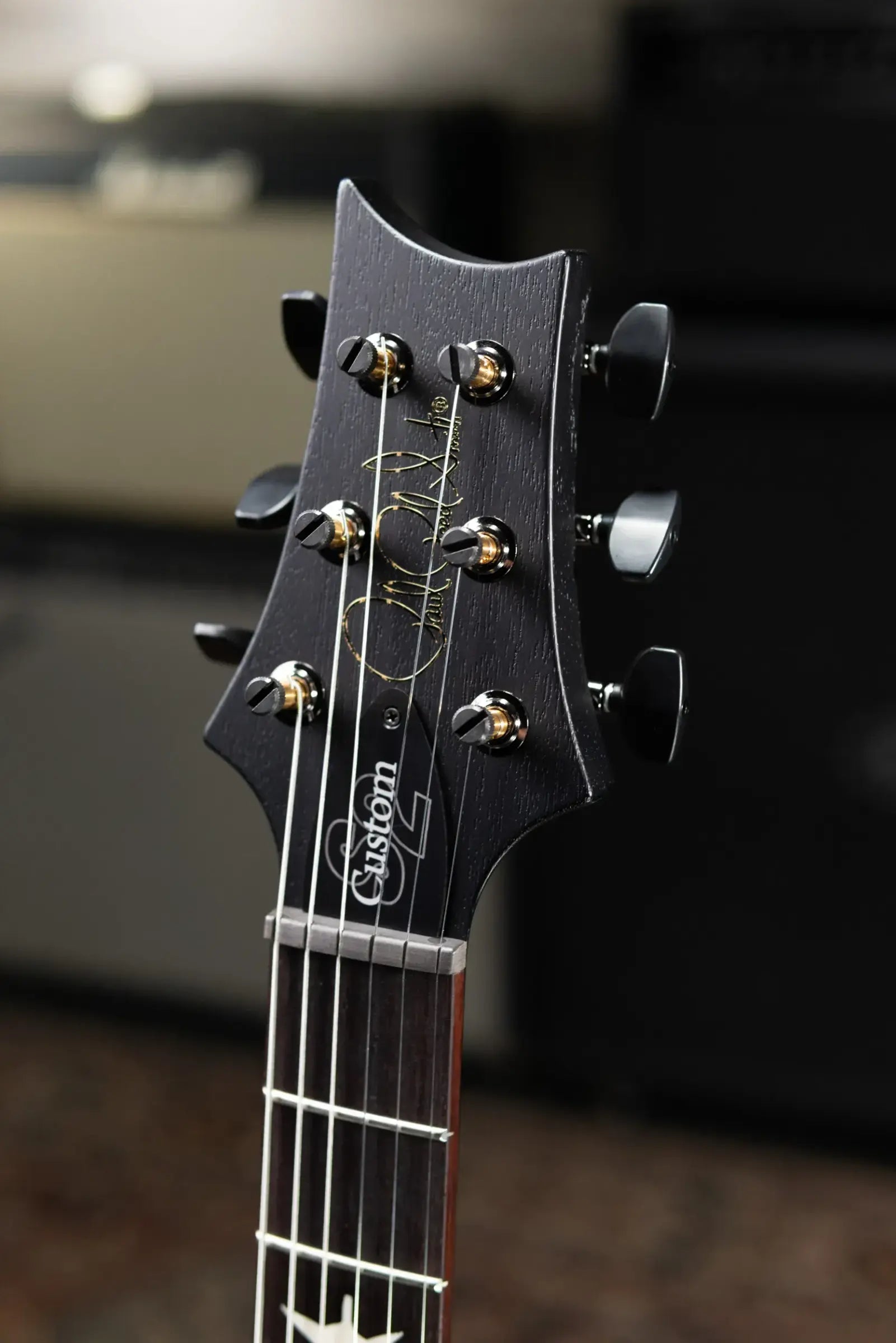 PRS S2 LTD Edition Custom 24-08 Poplar Burl Top Electric Guitar - Satin Charcoal Burst with Gig Bag