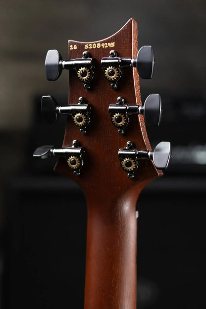 PRS S2 LTD Edition Custom 24 Poplar Burl Top Electric Guitar - Satin Black Gold Burst with Gig Bag