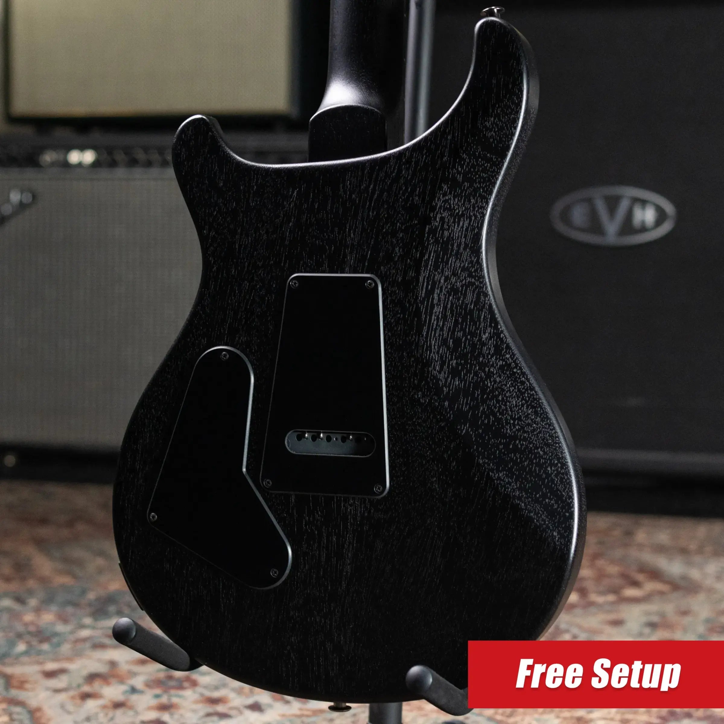 PRS S2 LTD Edition Custom 24 Poplar Burl Top Electric Guitar - Satin Charcoal Burst with Gig Bag