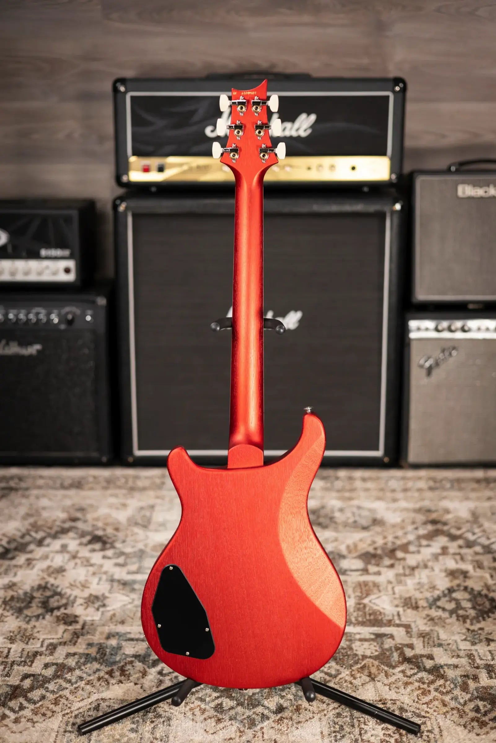 PRS S2 McCarty 594 Thinline Satin Electric Guitar - Red Apple Metallic with Gig Bag