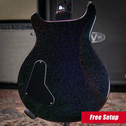 PRS S2 Mira 594 Electric Guitar - Black Rainbow Holoflake with Gig Bag