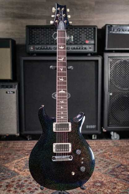 PRS S2 Mira 594 Electric Guitar - Black Rainbow Holoflake with Gig Bag