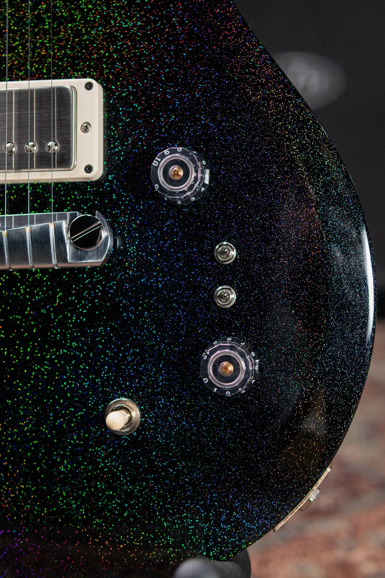 PRS S2 Mira 594 Electric Guitar - Black Rainbow Holoflake with Gig Bag