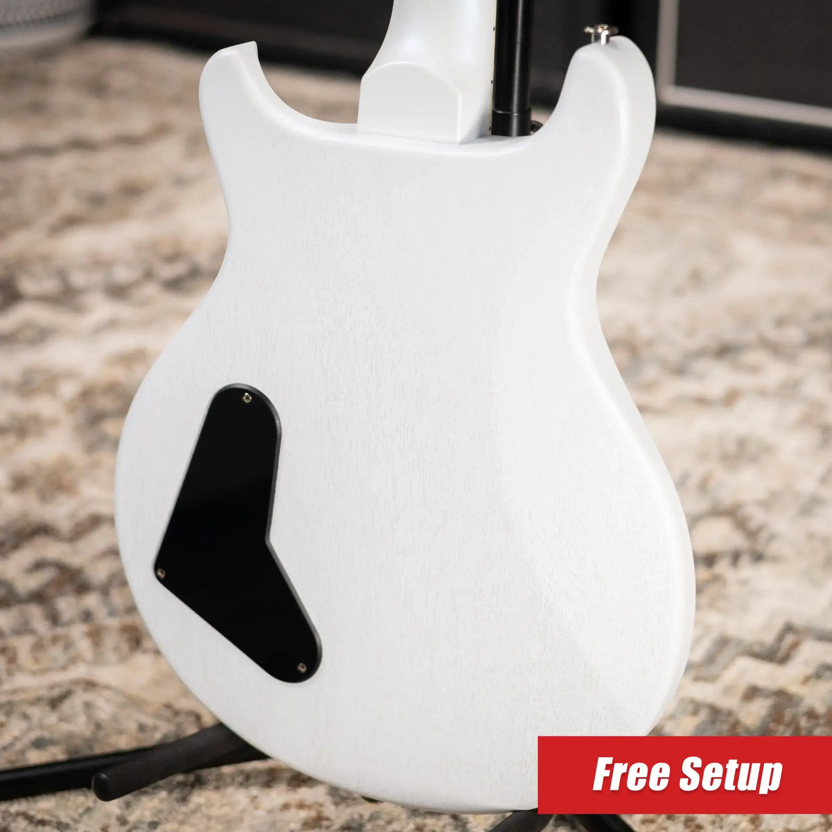 PRS S2 Mira 594 Satin Electric Guitar - Pearl White with Gig Bag
