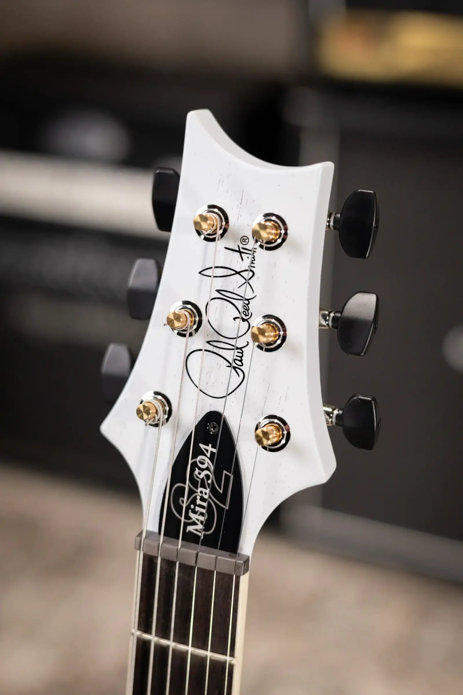 PRS S2 Mira 594 Satin Electric Guitar - Pearl White with Gig Bag