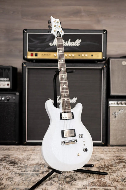 PRS S2 Mira 594 Satin Electric Guitar - Pearl White with Gig Bag