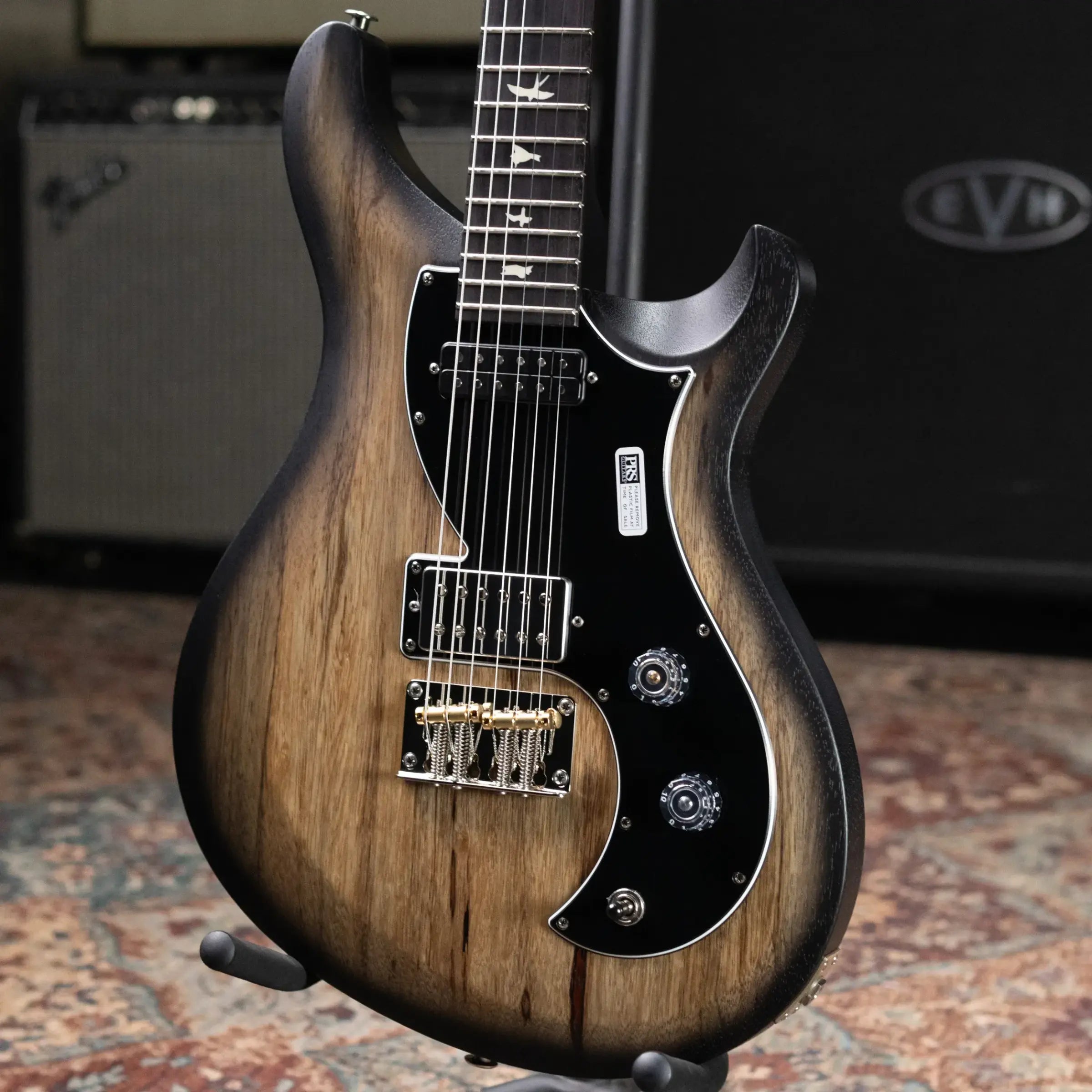 PRS S2 Vela Black Limba Limited Edition Electric Guitar - Natural Smokeburst with Gig Bag