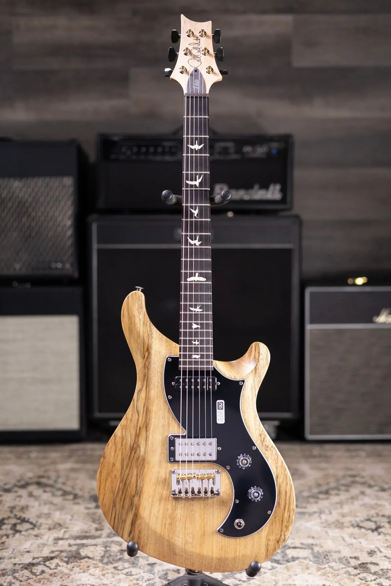 PRS S2 Vela Black Limba Limited Edition Electric Guitar - Natural with Gig Bag