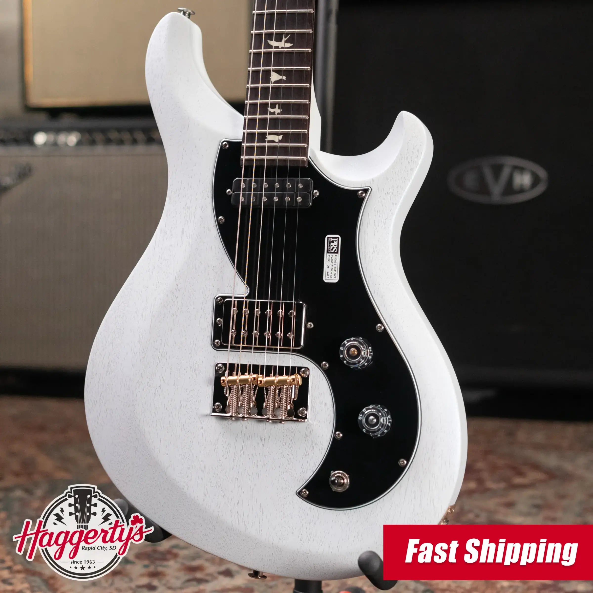 PRS S2 Vela Satin Electric Guitar - Pearl White with Gig Bag