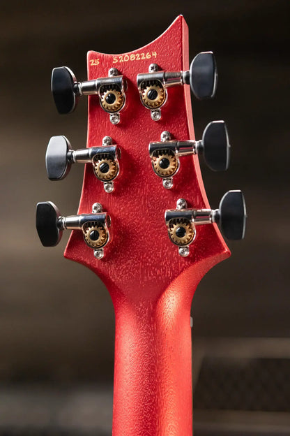 PRS S2 Vela Semi-Hollow Satin Electric Guitar - Red Apple Metallic with Gig Bag