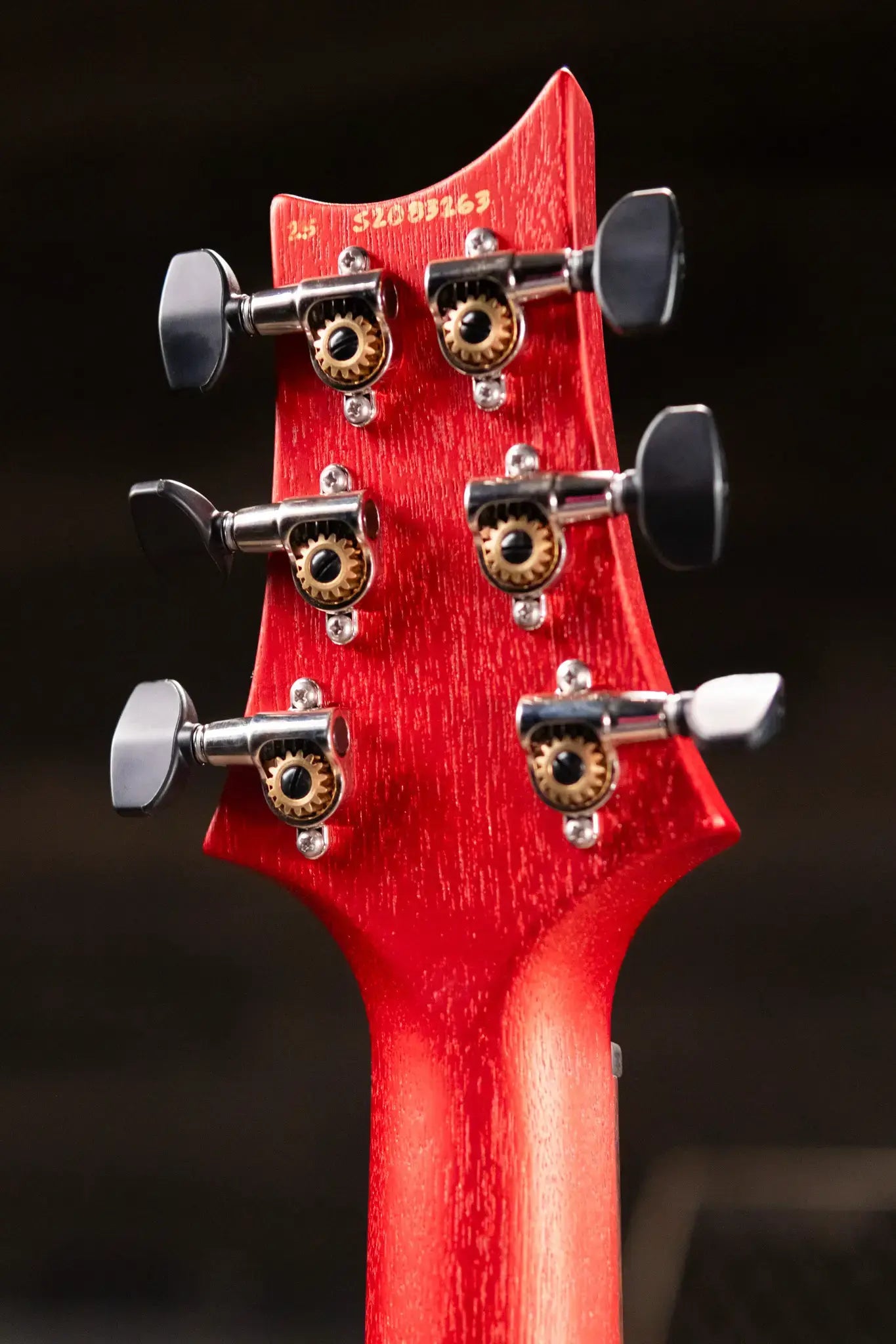 PRS S2 Vela Semi-Hollow Satin Electric Guitar - Red Apple Metallic with Gig Bag