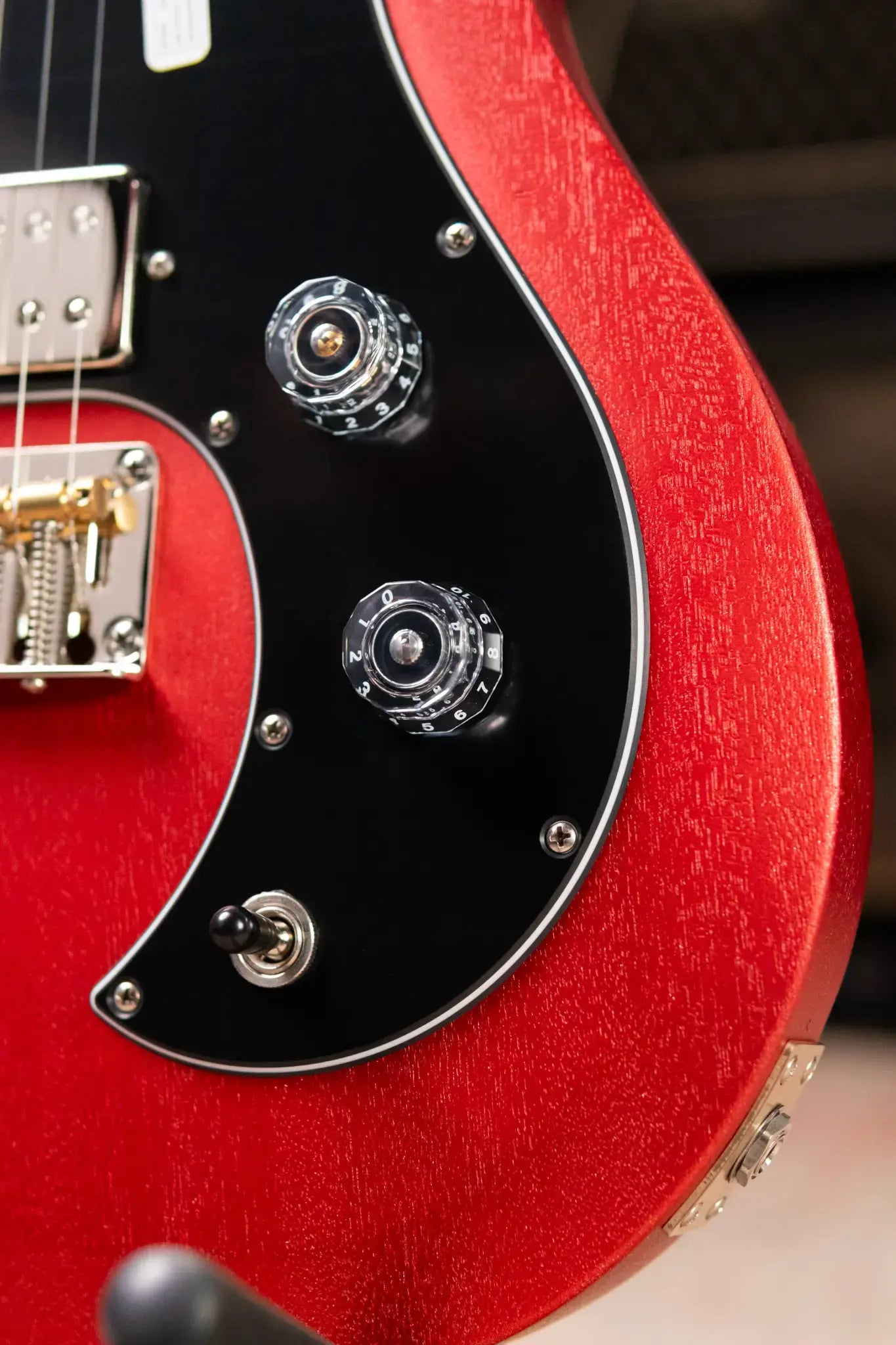 PRS S2 Vela Semi-Hollow Satin Electric Guitar - Red Apple Metallic with Gig Bag