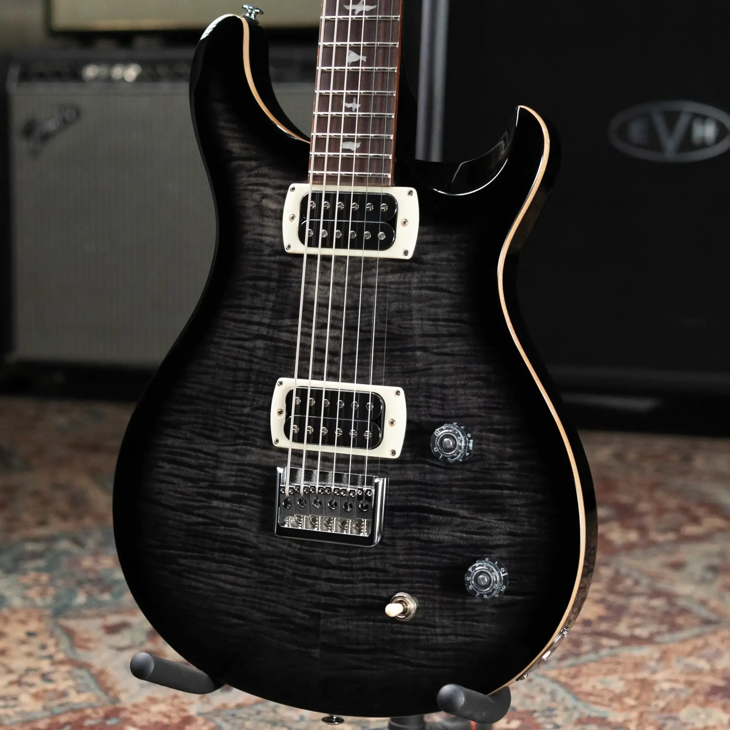 PRS SE 277 Baritone Electric Guitar - Charcoal Burst with Gig Bag