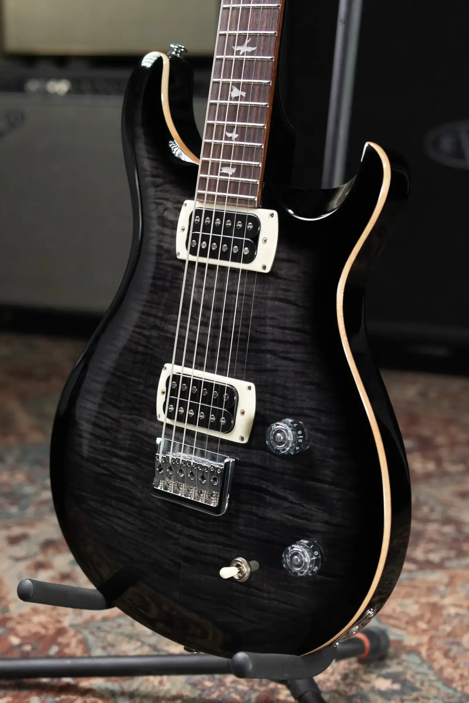 PRS SE 277 Baritone Electric Guitar - Charcoal Burst with Gig Bag