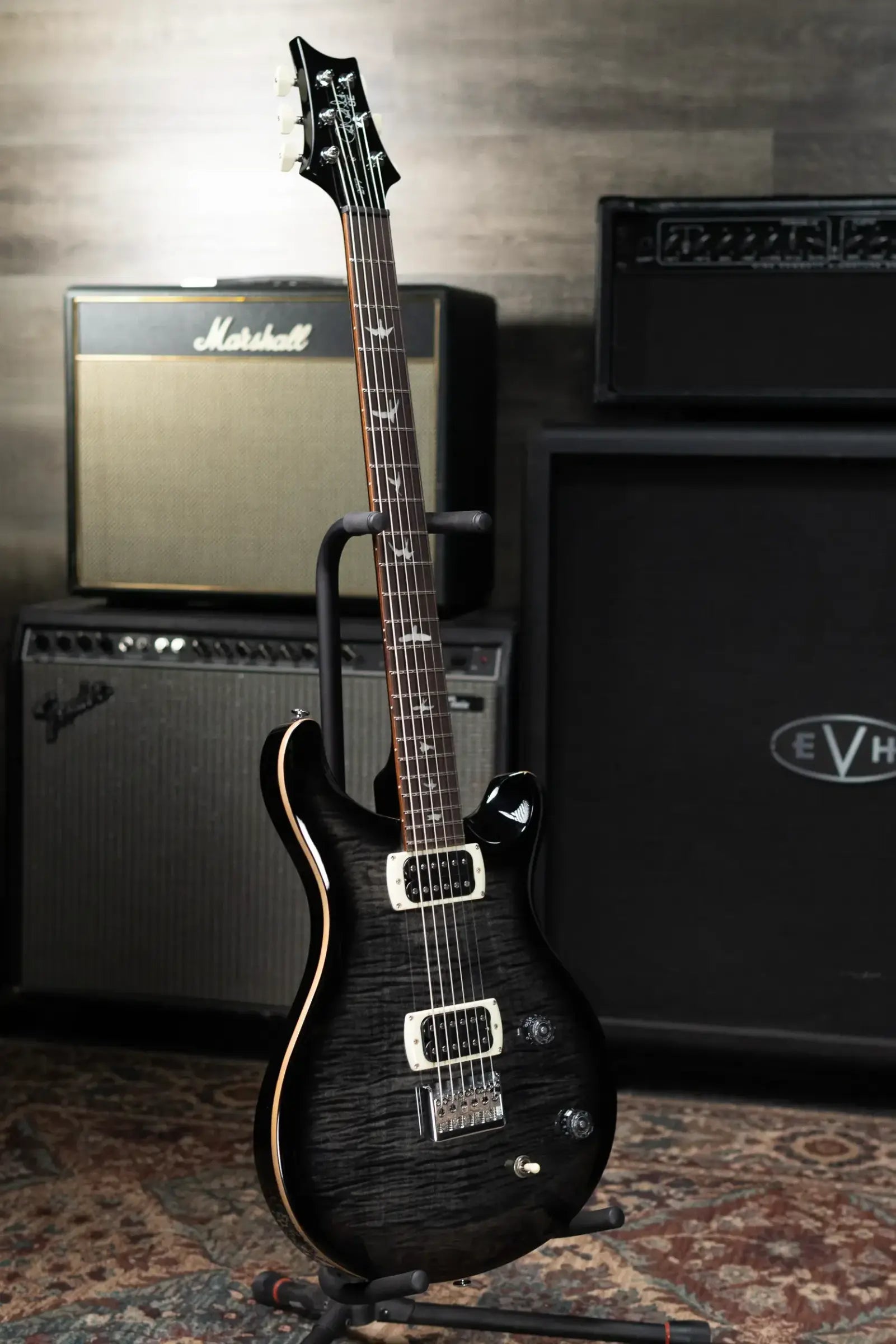 PRS SE 277 Baritone Electric Guitar - Charcoal Burst with Gig Bag