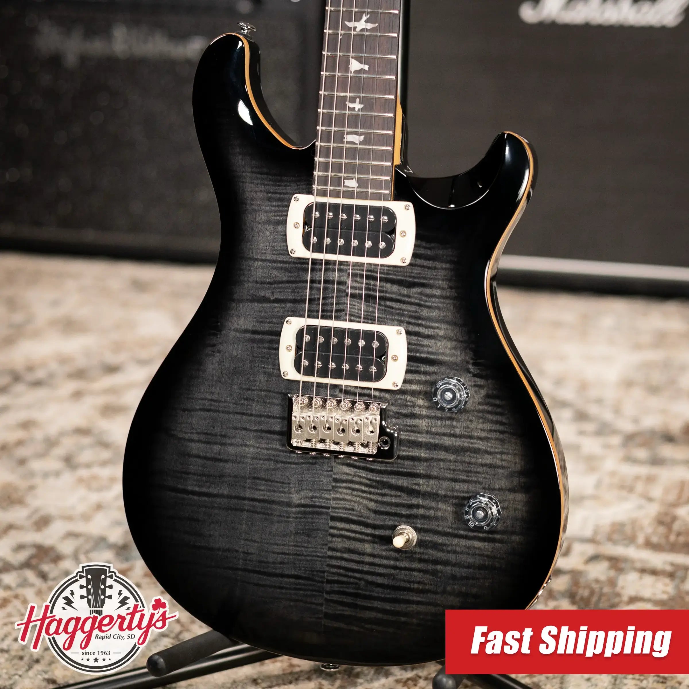 PRS SE CE 24 Electric Guitar – Charcoal Burst + Gig Bag