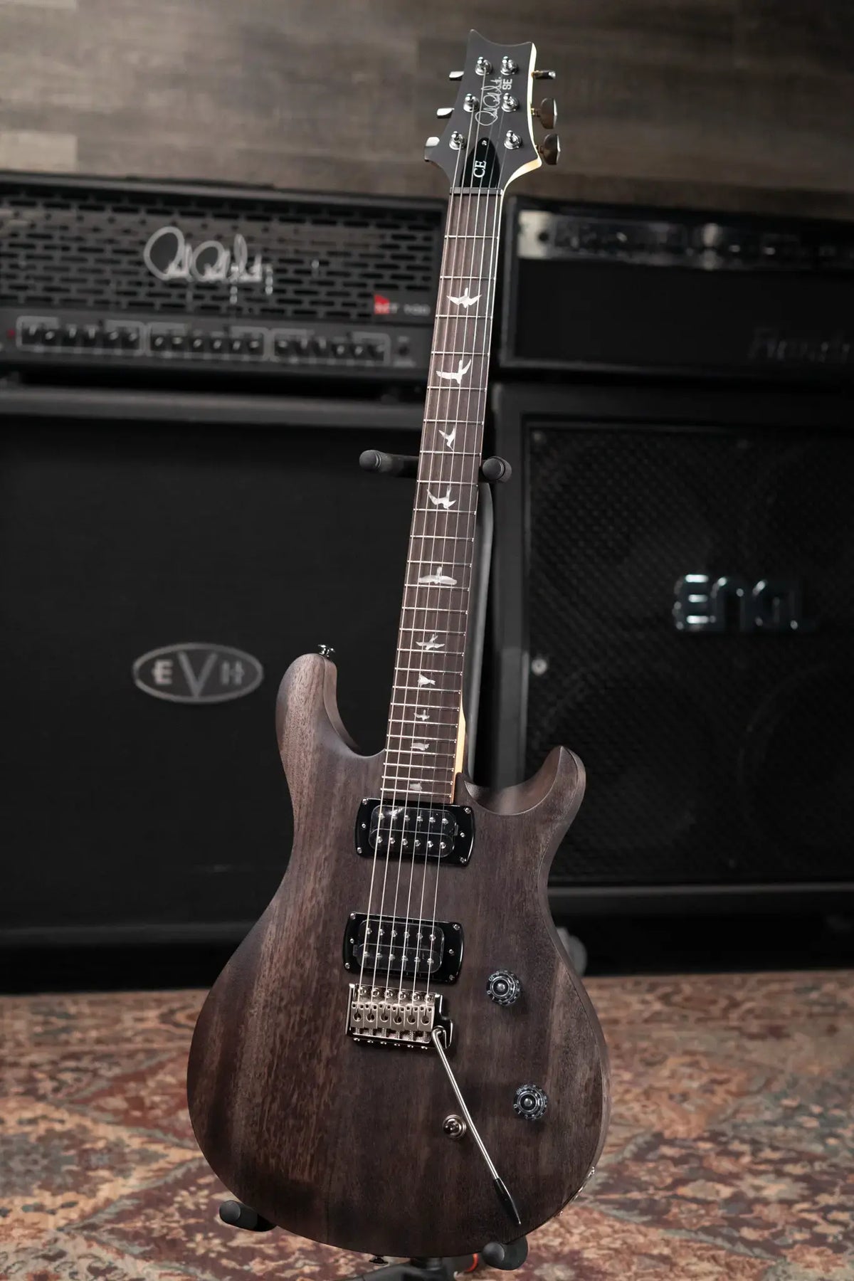 PRS SE CE 24 Satin Electric Guitar - Charcoal with Gig Bag