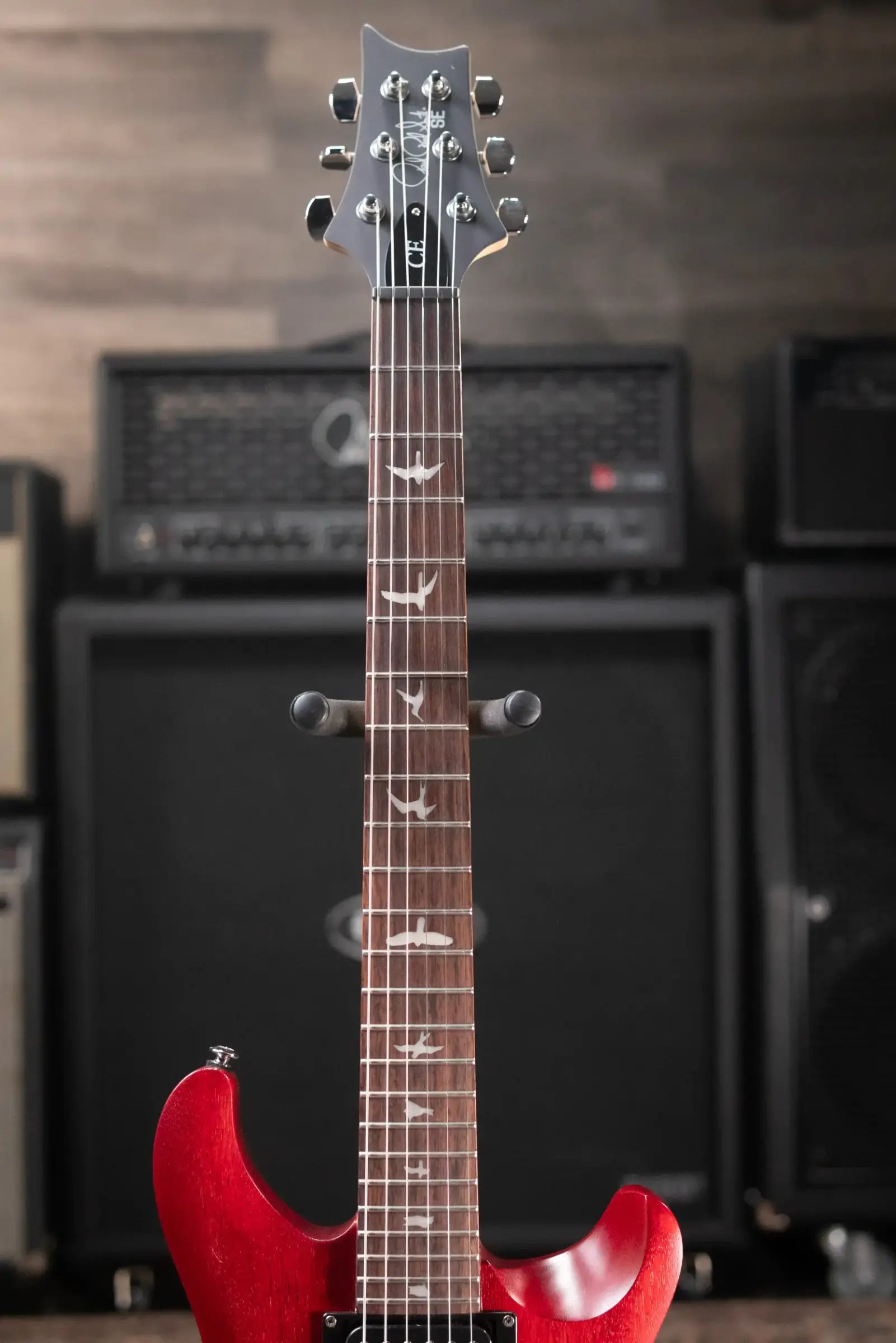 PRS SE CE 24 Electric Guitar - Vintage Cherry Satin with Gig Bag - Used
