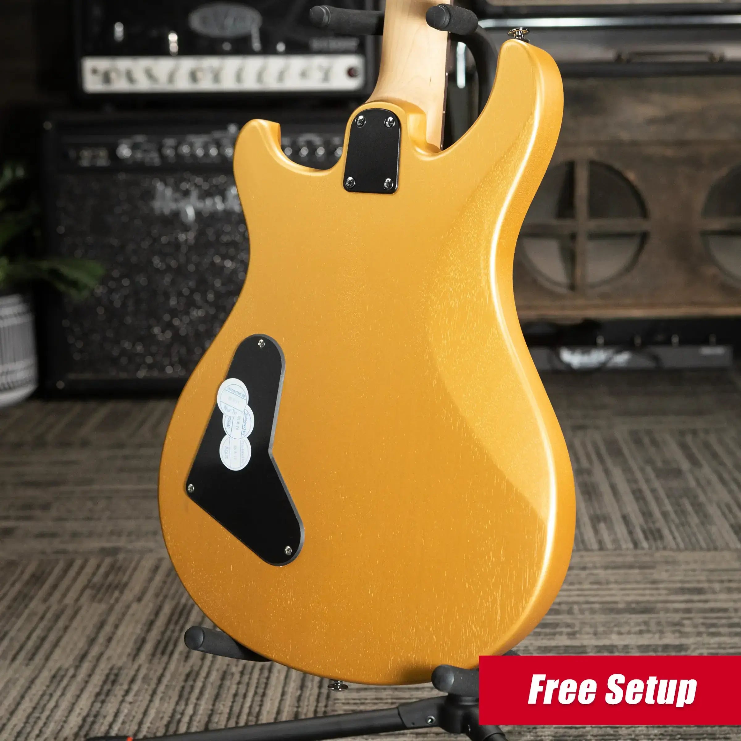 PRS SE CE 24 Solid Body Electric Guitar - Metallic Gold Stain with Gig Bag