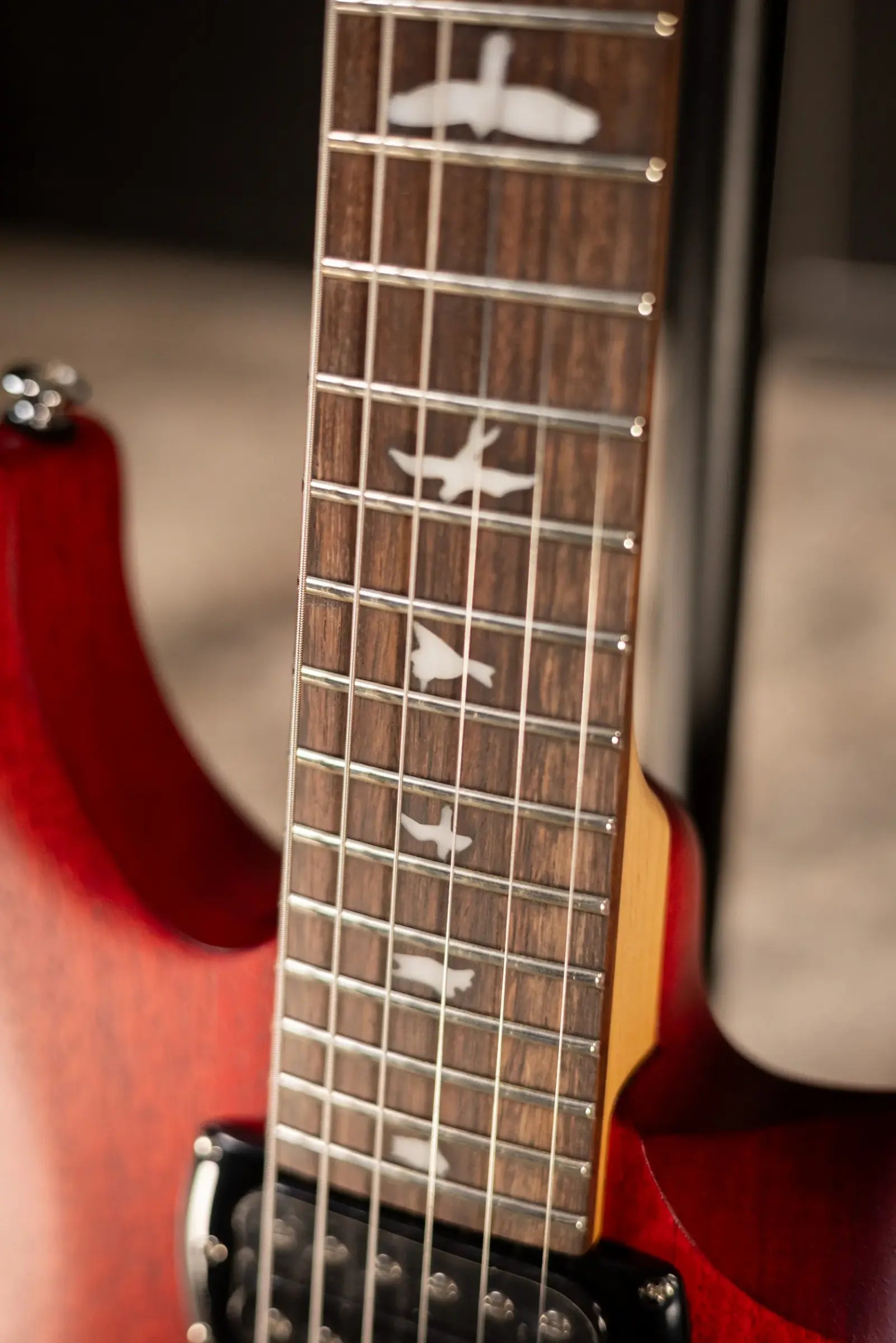 PRS SE CE 24 Solid Body Electric Guitar - Vintage Cherry with Gig Bag