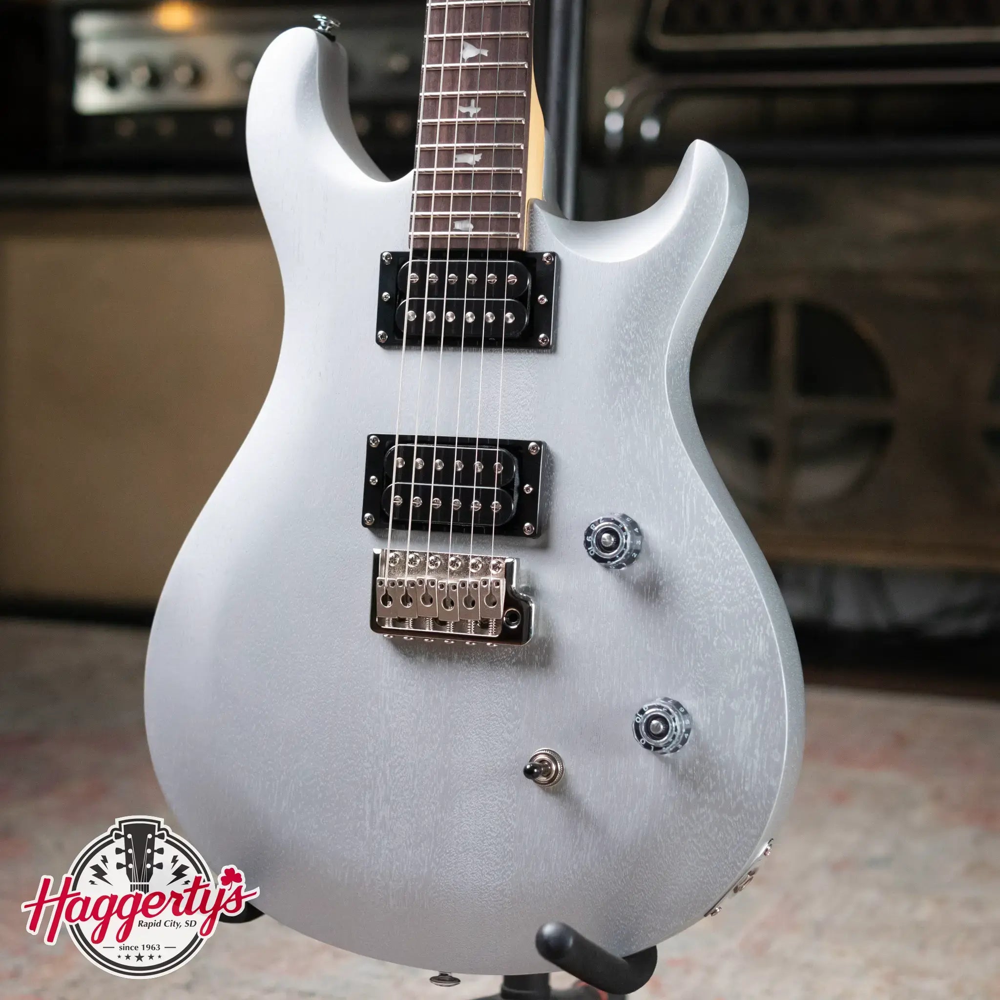 PRS SE CE 24 Standard Satin - Metallic Silver with Gig Bag