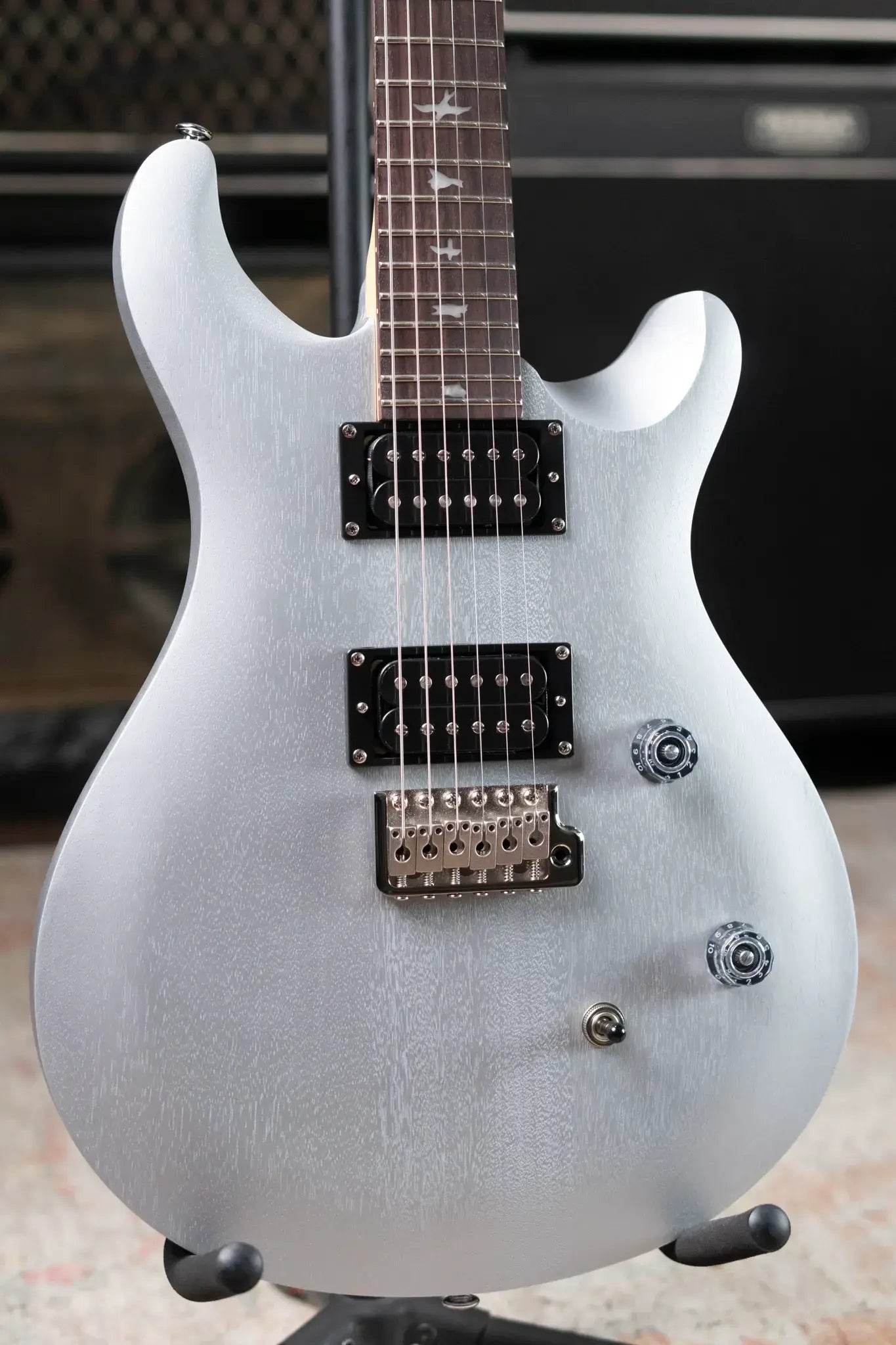 PRS SE CE 24 Standard Satin - Metallic Silver with Gig Bag
