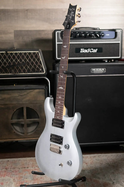 PRS SE CE 24 Standard Satin - Metallic Silver with Gig Bag