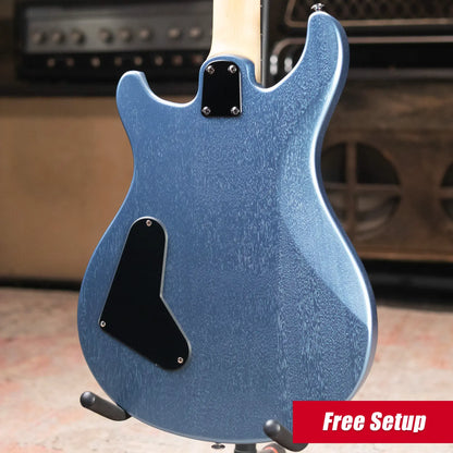 PRS SE CE 24 Standard Stoptail Satin Electric Guitar - Ice Blue Metallic with Gig Bag