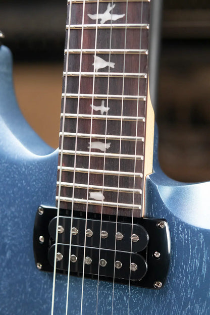 PRS SE CE 24 Standard Stoptail Satin Electric Guitar - Ice Blue Metallic with Gig Bag