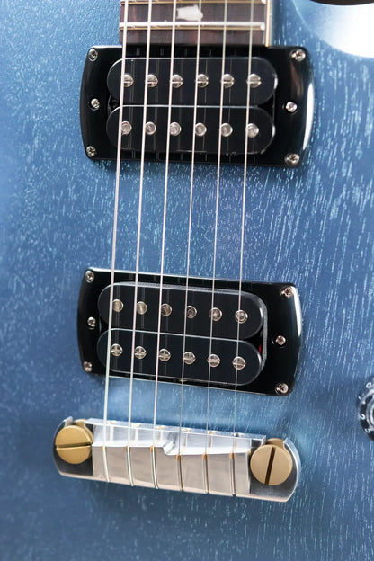 PRS SE CE 24 Standard Stoptail Satin Electric Guitar - Ice Blue Metallic with Gig Bag