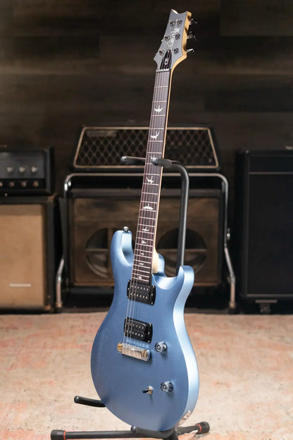 PRS SE CE 24 Standard Stoptail Satin Electric Guitar - Ice Blue Metallic with Gig Bag