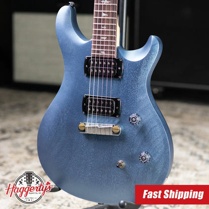 PRS SE CE 24 Standard Stoptail Satin Electric Guitar - Ice Blue Metallic with Gig Bag