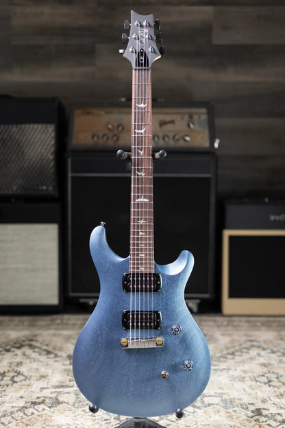PRS SE CE 24 Standard Stoptail Satin Electric Guitar - Ice Blue Metallic with Gig Bag